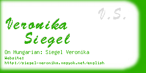 veronika siegel business card